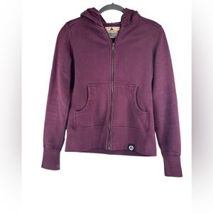 American Giant Classic Full Zip Hoodie Purple Size XS